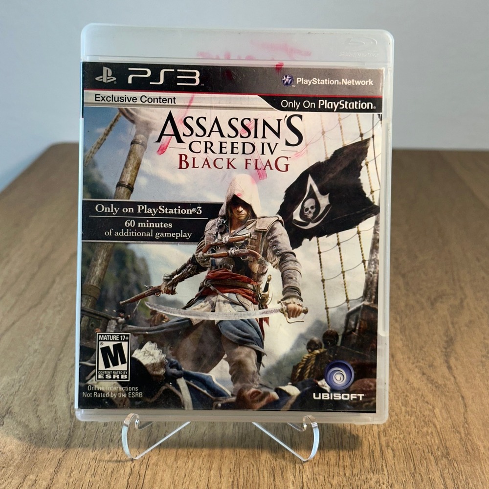 Ubisoft Assassins Creed IV Black Flag PS3 CIB TESTED PlayStation 3 Good Action